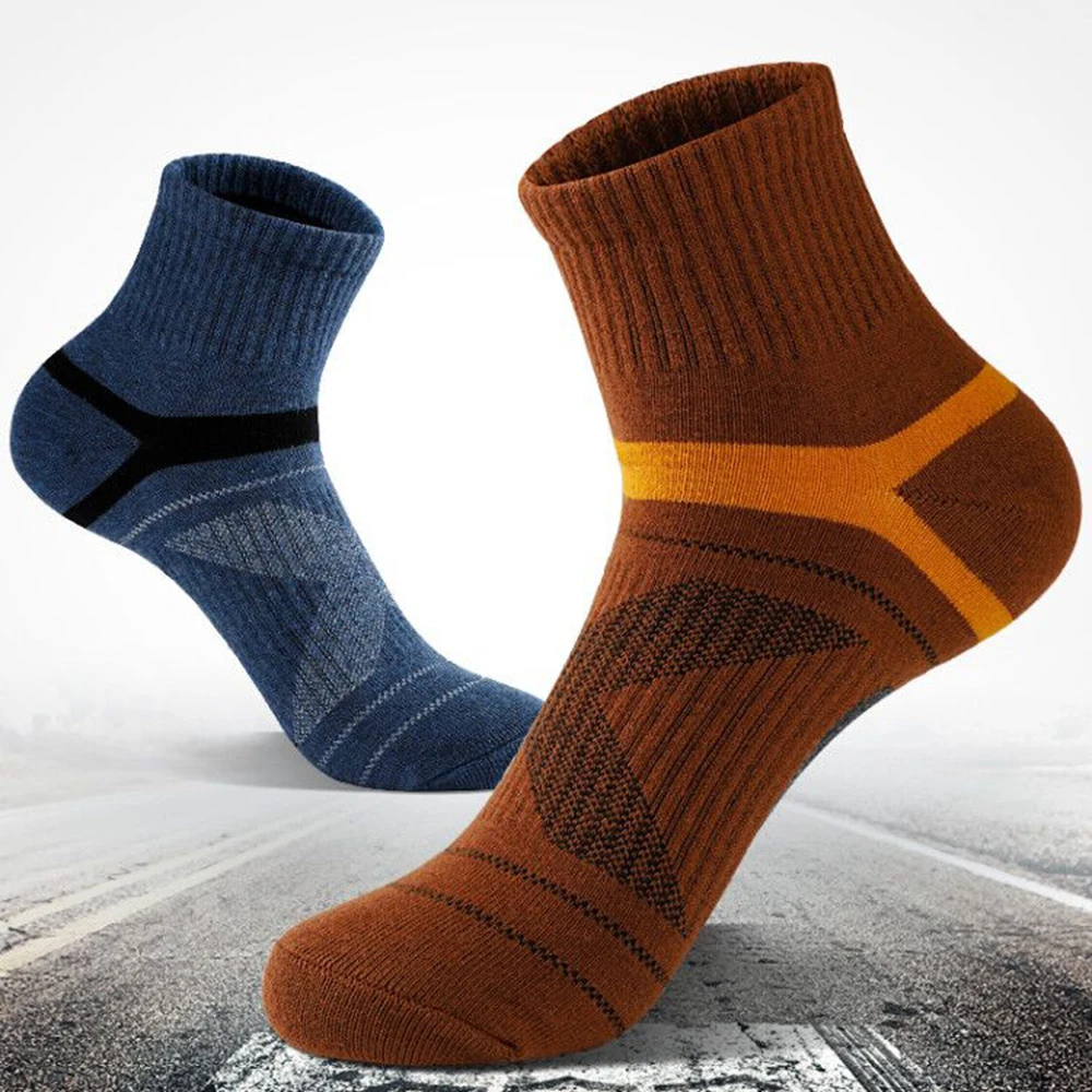 3/5 Pairs Neutral Running Sports Socks, Comfortable, Breathable, Odor Proof, Sweat Absorbing, All Season Basketball Casual Socks view 6