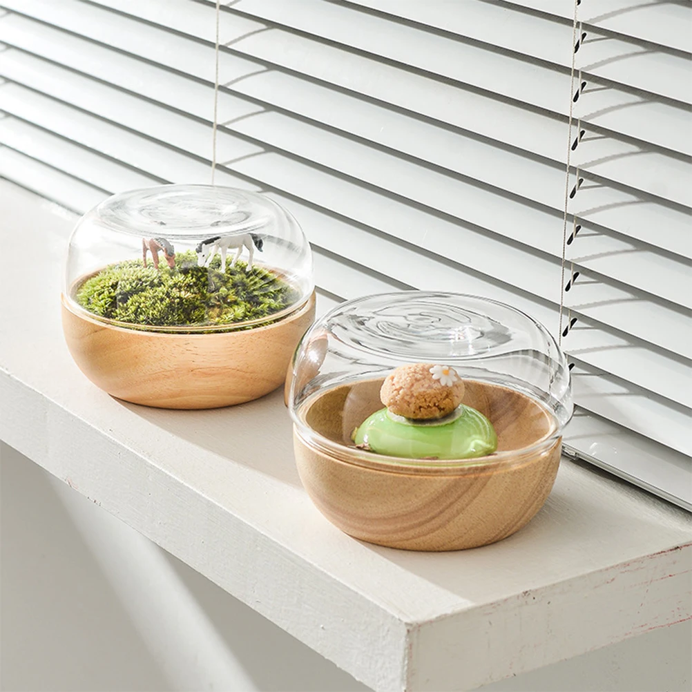 

Dessert Bowl Snack Serving Tray Fruit Platter Wooden Candy Dried Multi Functional Household Bowls Nut Container Kitchen Gadgets