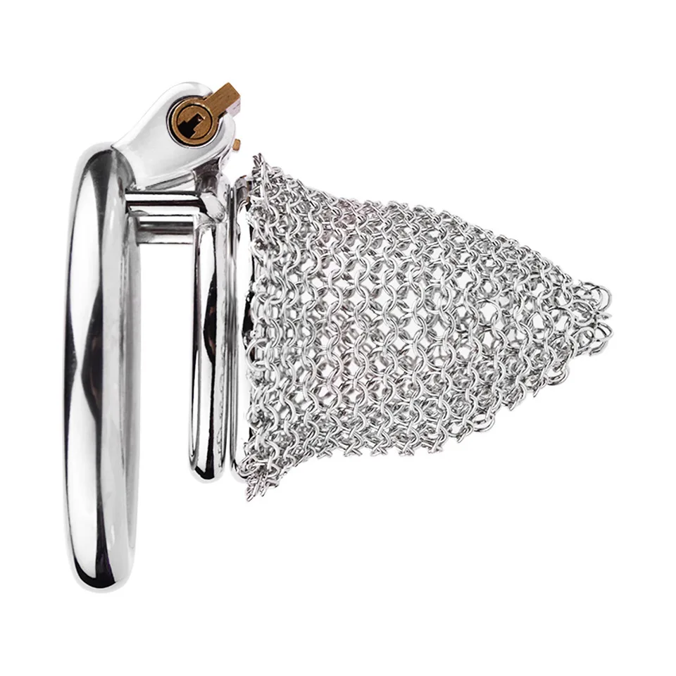 Hot Sale High Quality 304 Stainless Steel Steel Chastity Cage With Custom Lock Ring Lock Bondage Bird For Men
