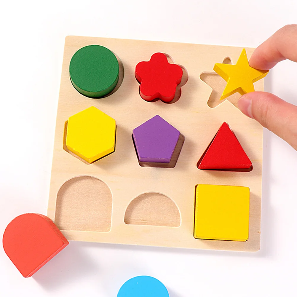 3 قطعة فارز خشبي تعليمي مطابق للأطفال الصغار كتل تطوير التعلم المبكر محرك التعرف على الشكل لمرحلة ما قبل المدرسة