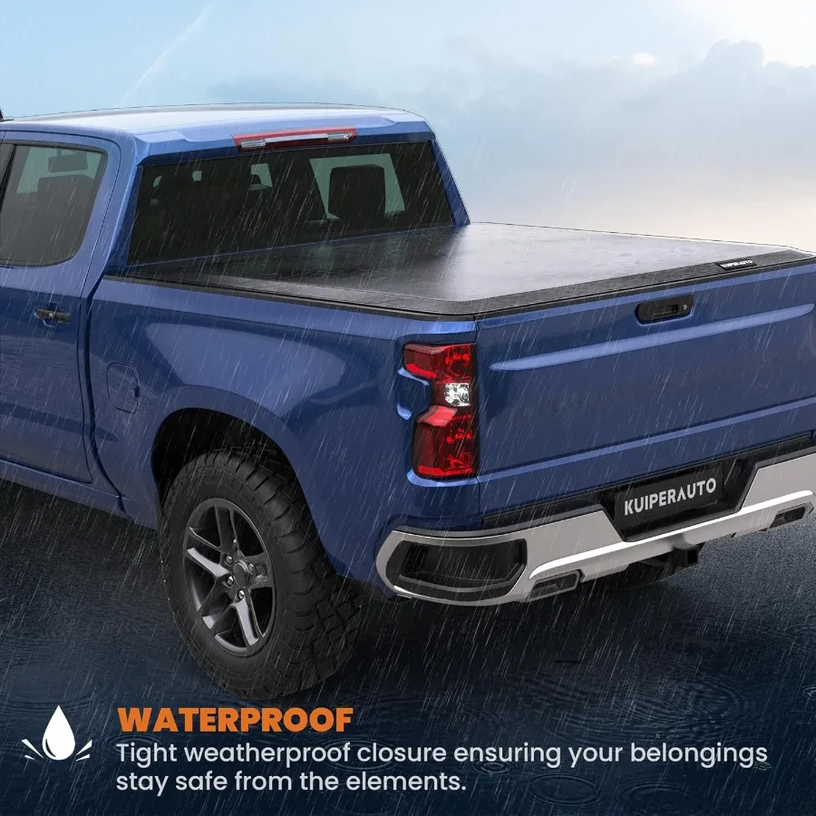 غطاء سرير شاحنة من الفينيل الناعم بطول 6.5 قدم لسيارة شيفي شيفروليه سيلفرادو وجي إم سي سييرا 1500 2500 3500 HD 07 كلاسيك #5