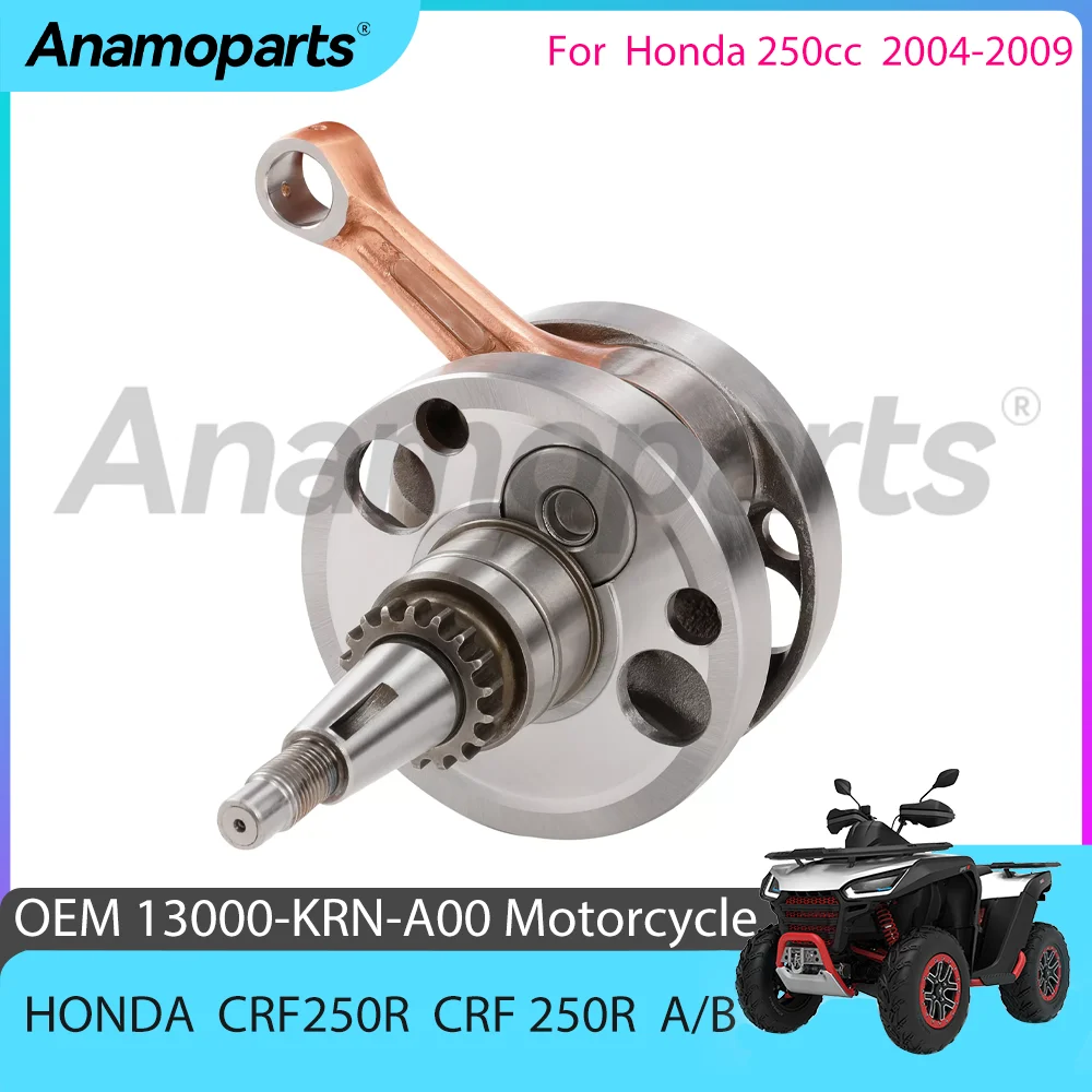 Motorcycle engine Crankshaft parts For 2004-2009 Honda CRF250R CRF 250 R 250 CC Compatible With/Replacement 13000-KRN-A00