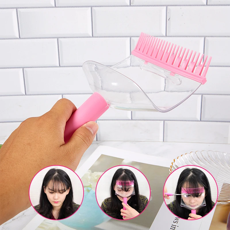 1PC Hair Trimmer Comb Guide DIY Women Fringe Cut Tool Clipper For Cute Bang Level