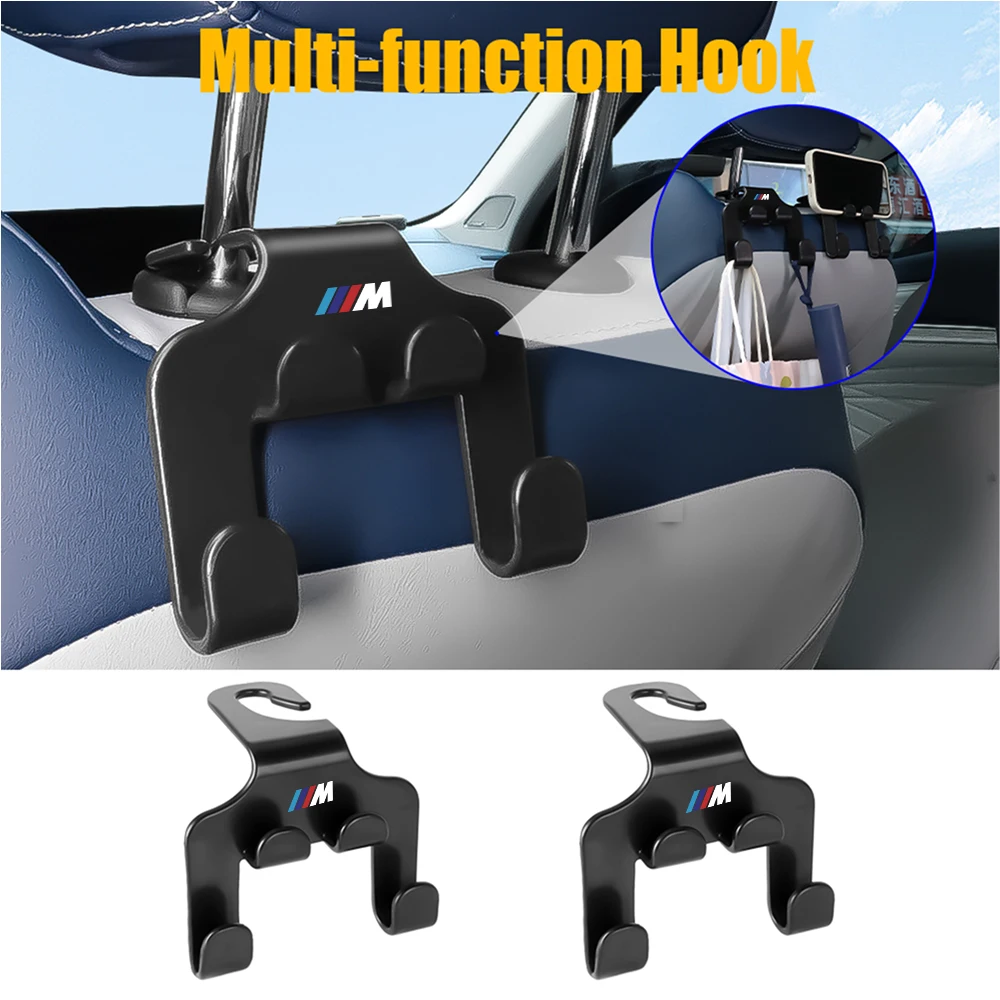 1pcs Car Seat Back Hook Headrest Hanger Storage Holder For BMW M Performance M5 320 325 E28 E30 E34 E36 E39 E46 X5 X6 F01 F02