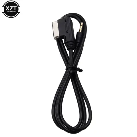 0.35/1/2M 자동차 차량 오디오 케이블 3.5mm 잭 Aux MP3 케이블-음악 인터페이스 MMI MDI AMI 어댑터-VW Audi Q7 Q5 A8 A6 A5 A4