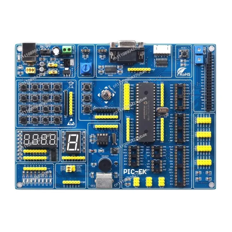 PIC Microcontroller Learning Development Board PIC-EK with PIC16F887 Microcontroller with Routines supports 8/14/18/20/28/40 pin