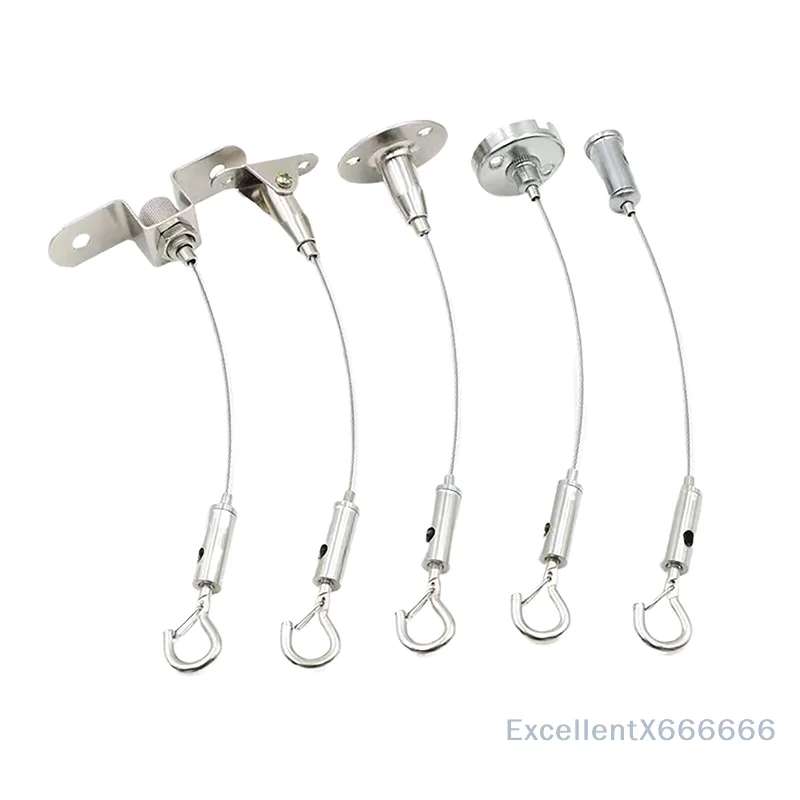 

1 PCS Hanging Accessories Exhibition Hanging Painting Steel Wire Hanging Hanging Rope Pulling Code Adjusting Locking Device
