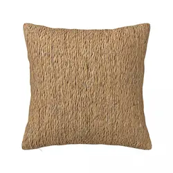 Rough Brown Jute Rope Background Texture A Pillow Case