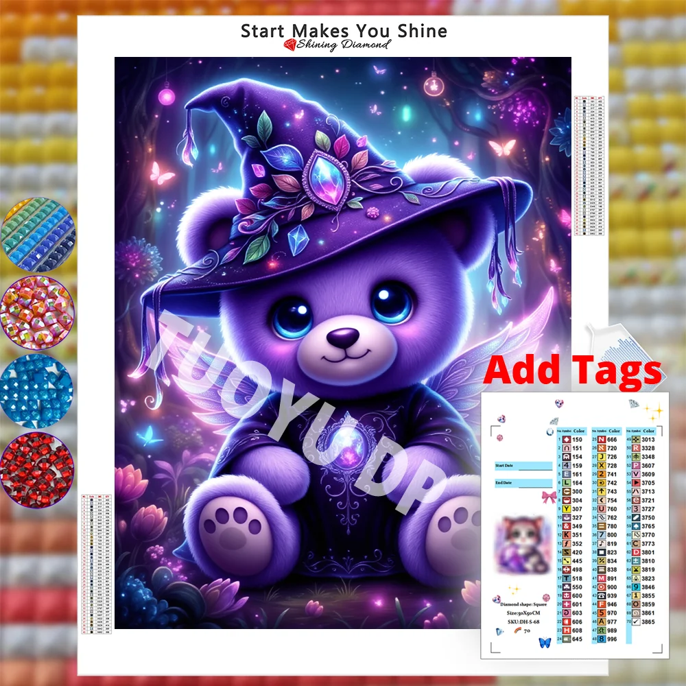 Resin Art Purple - Resin fairy dust Ab crystal diamond