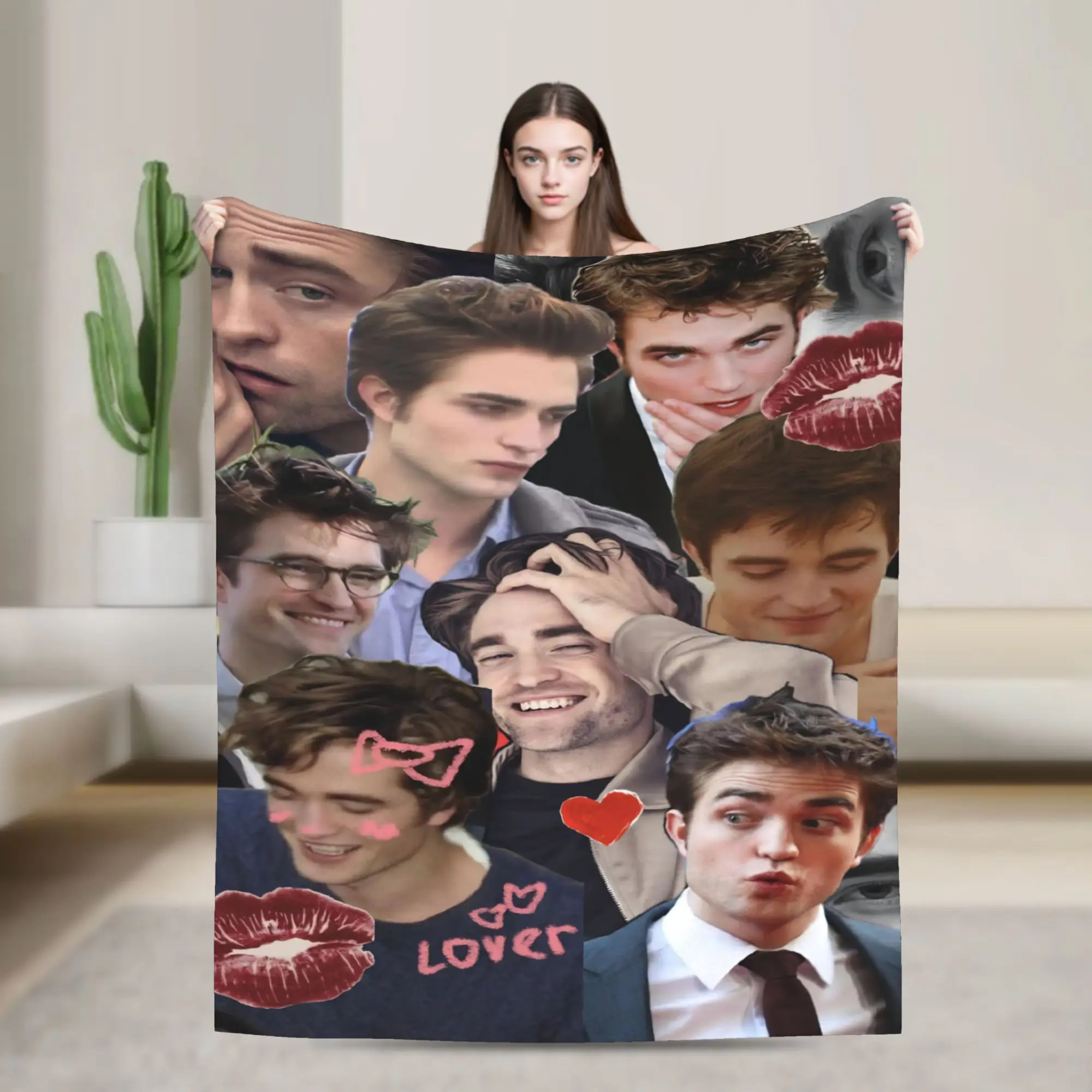 The Twilight Saga Movie Fleece Throw Blanket Edward Vampire Blankets for Bed Outdoor Ultra-Soft Plush Thin Quilt
