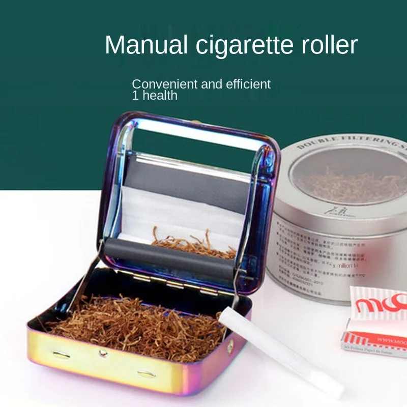 Metal Cigarette Case Cigarette Making Machine Manual and Semi-Automatic Adjustable Smoking Accessories Cigarette Making Machine