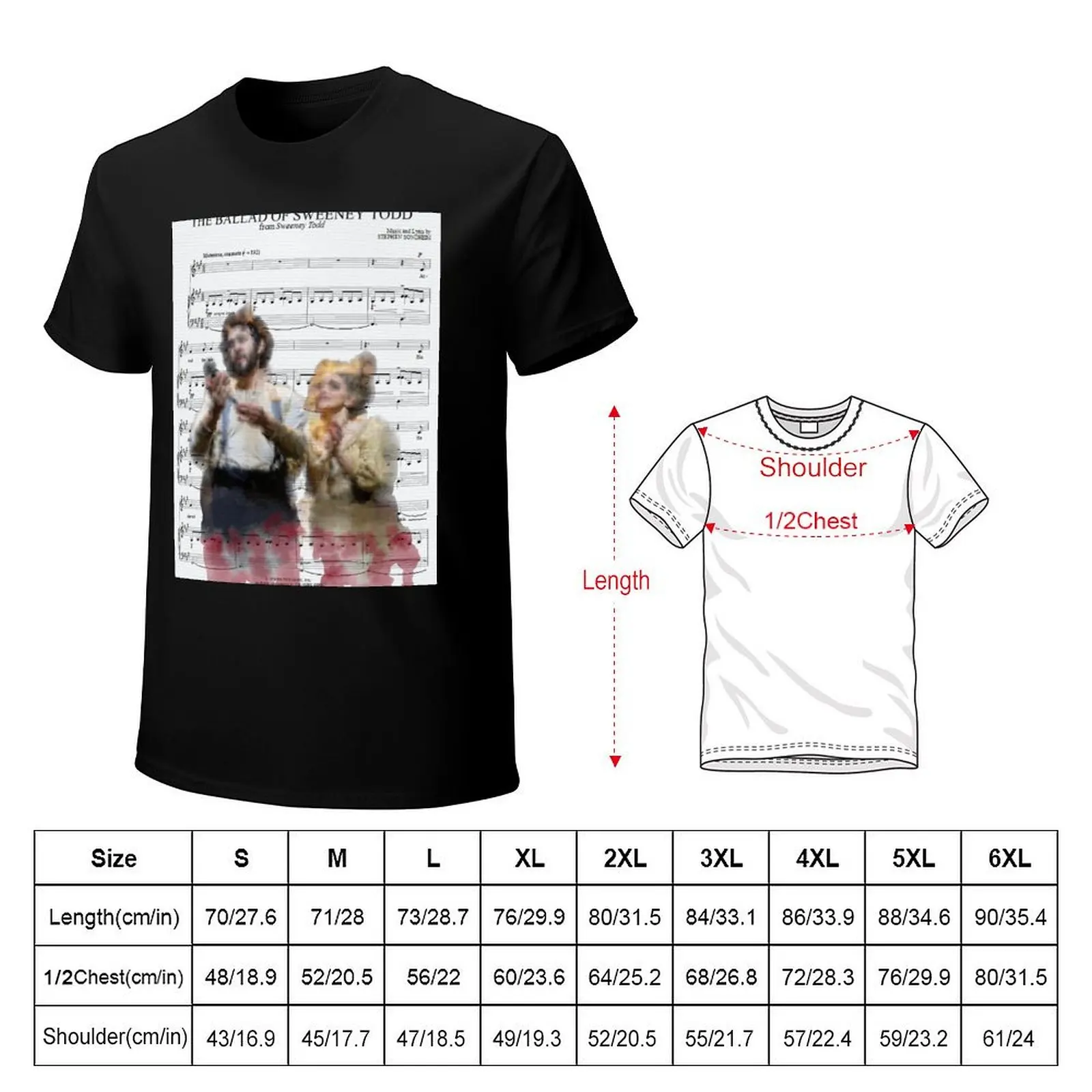 Sweeney Todd 2023 Broadway Watercolor T-Shirt Sports Basic Short Sleeve T-Shirt
