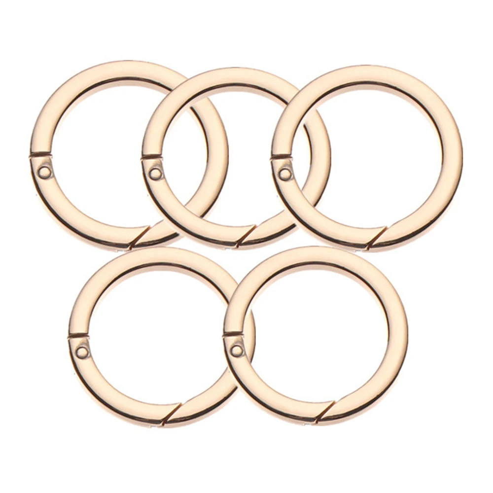 

Dog Chain Keyring Zinc Alloy Round Openable Ring Buckle Spring Gate Snap Clasp O-Ring Buckle Snap Hooks