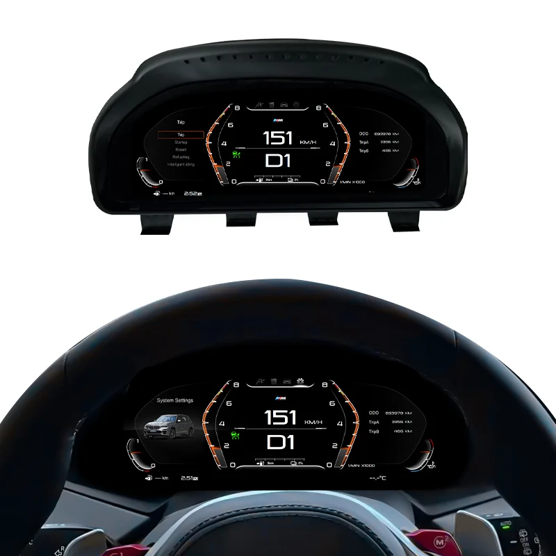 

Умный автомобильный цифровой приборный ЖК-дисплей, спидометр для приборной панели для X5 X6 F15 F16 E70 E71 2006-2018, цифровой кластер системы LINUX