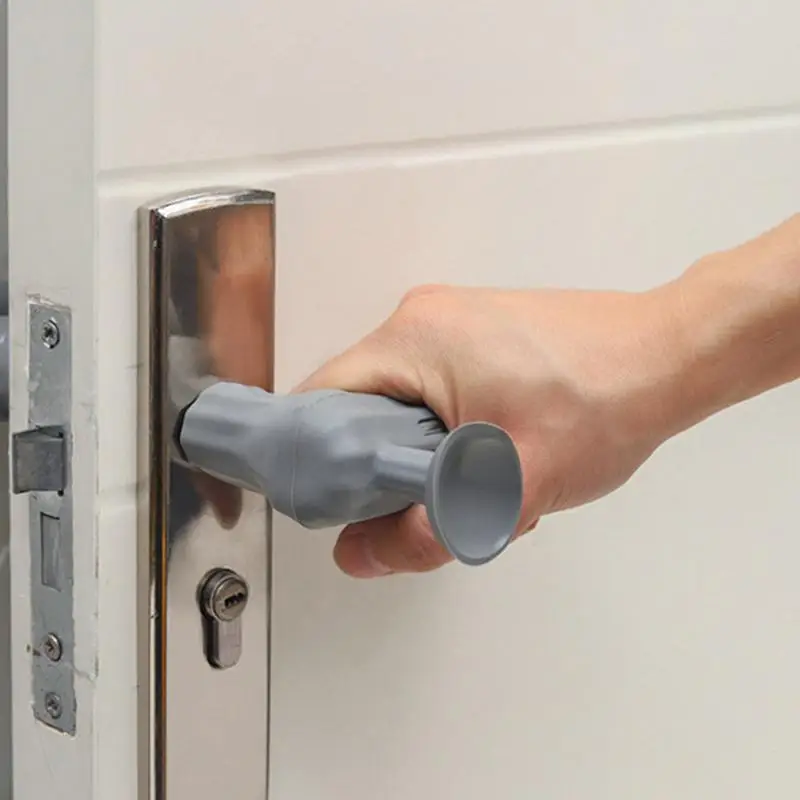 Door Handle Covers For House Silicone Door Handle Glove Covers With Suction Cup Protective Cover For Flat Door Handle Lever Anti