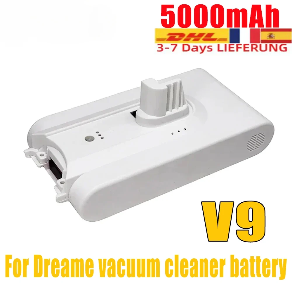 Original 5000mAh Lithium Batteryfor Dreame V8 V9 V10 V9P XR VVN3 VVN4 Handheld Cordless Vacuum Cleaner Parts Replacement Battery