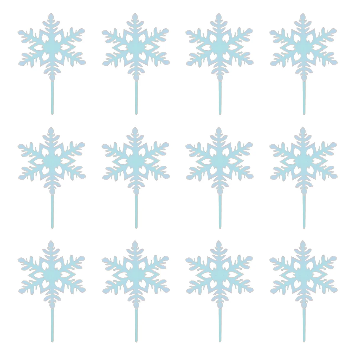 

Gadpiparty 12PCS Christmas Cake Toppers Acrylic Reindeer Cupcake Picks Holiday Party Favors Decor for Baby Shower Fudge