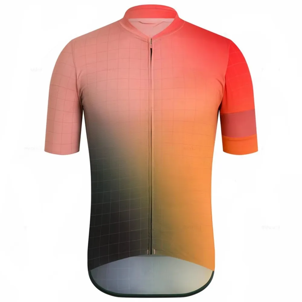 

Short Sleeve Cycling Jersey Team Race Tops Summer Bike Shirt Breathable Quick Dry Bicycle Riding Tops Full Zip