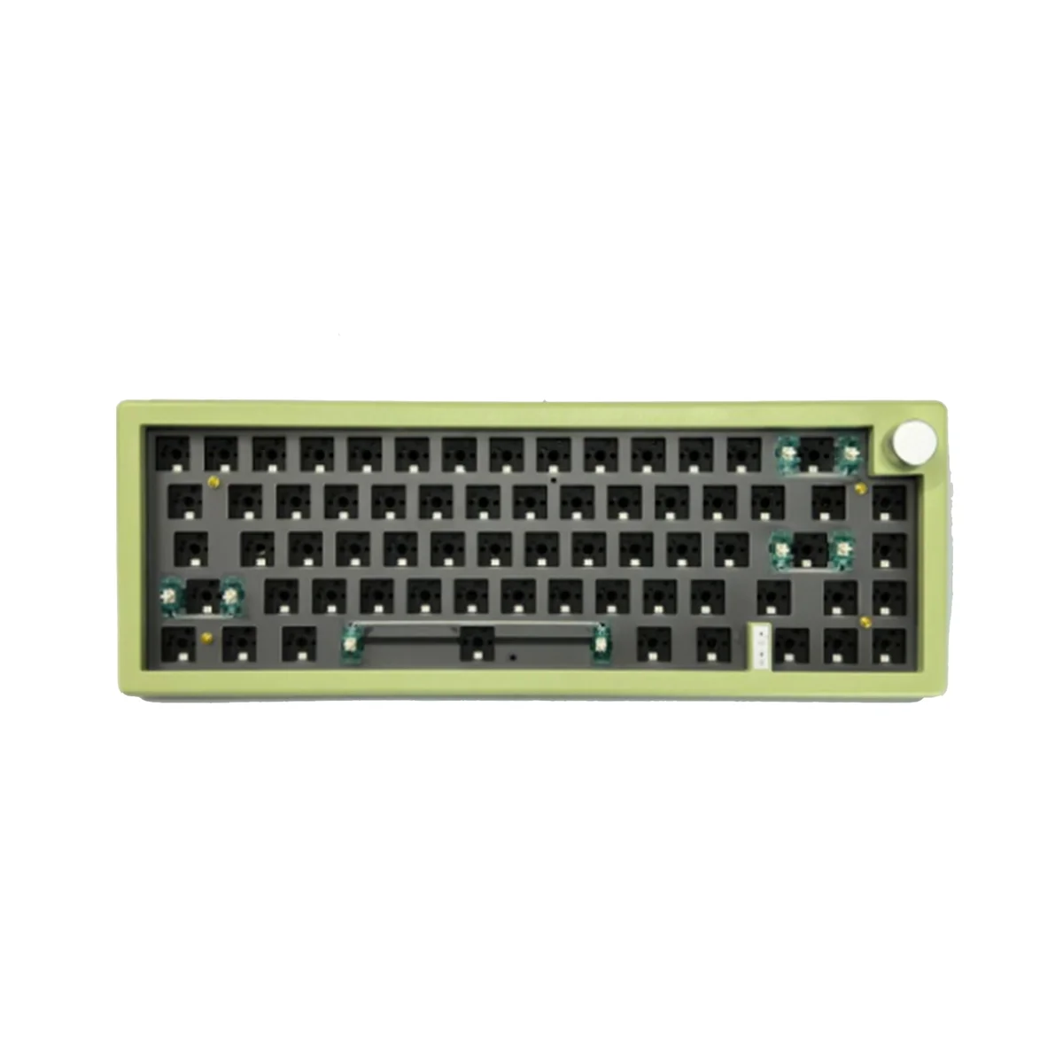 teclado mecanico kit espacador rgb bluetooth retroiluminado 24g modos verde hot swap gmk67 wireless 01