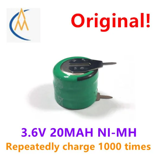 20h Ni MH solder pin battery manufacturer 20mah 3.6V Ni MH battery solder pin processing toy LED circuit board