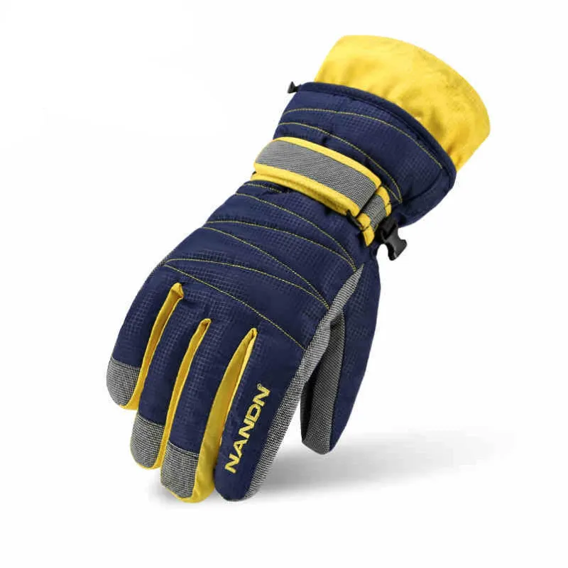 Guantes de esquí de Snowboard de montaña para hombres y mujeres, manoplas de esquí de nieve fría, impermeables, motonieve, Handschoemen Air + 5002,