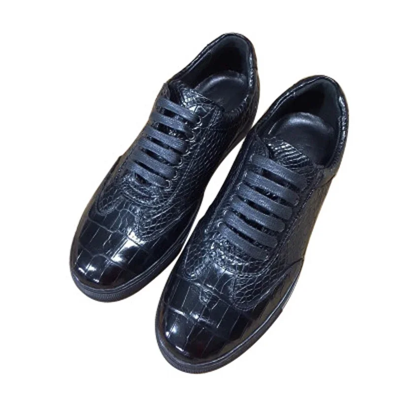 shenzhen dae crocodile shoes new leisure  Pure color  Men shoes  breathable  wear-resisting rubber sole  tide  male shoes