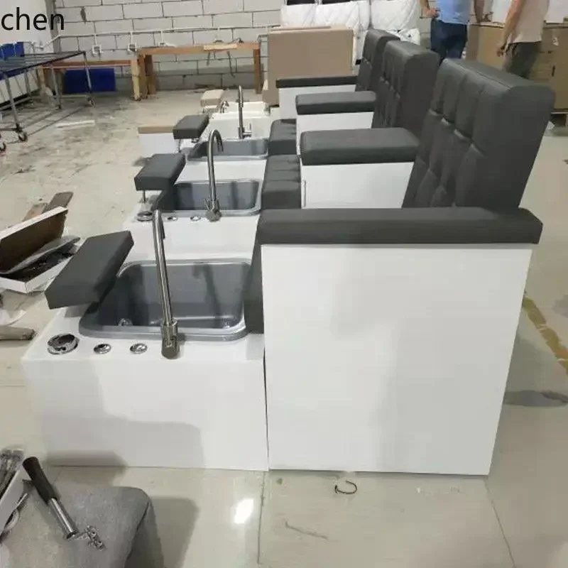 y8- Nail Salon Three-Seater Sofa Foot Bath Massage Automatic Electric Multi-Functional Beauty Salon Foot Spa Chair