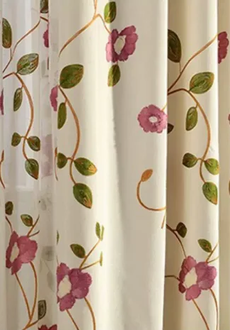 

Retro Country Pastoral Small Flowers Cotton and Linen Embroidery Floral Embroidery Curtains Living Room Bedroom Curtains