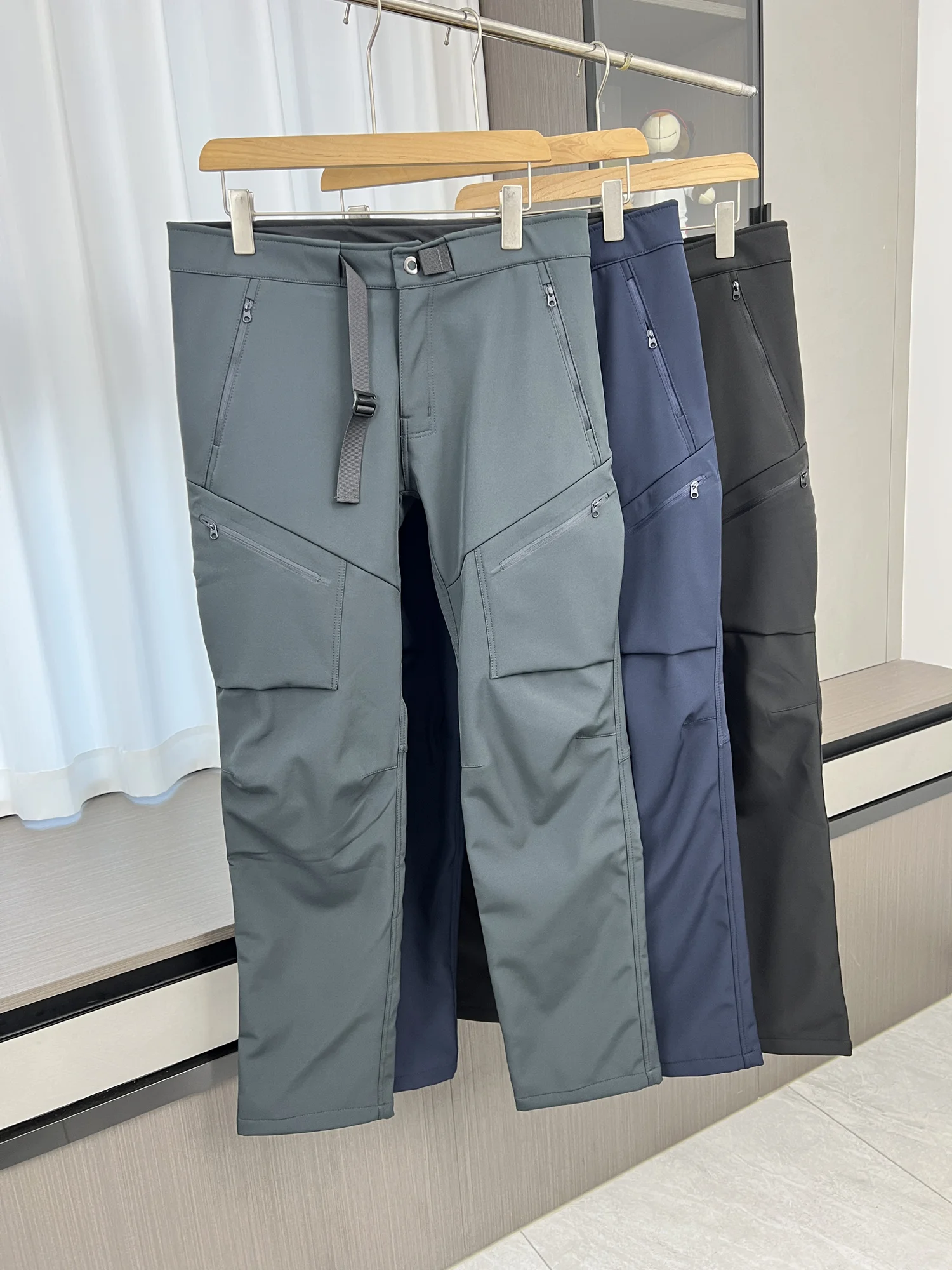 

Мужские рабочие брюки с флисовой подкладкой, 3D-крой, мягкие, ветрозащитные, теплые, повседневные, прямого кроя, осенне-зимние, модные