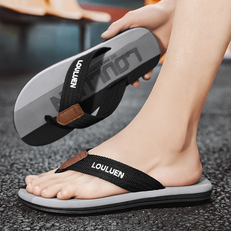 

Модные мужские шлепанцы с одним ремешком, летние, повседневные, удобные, с мягкой подошвой, противоскользящие, для улицы, пляжа, прогулок