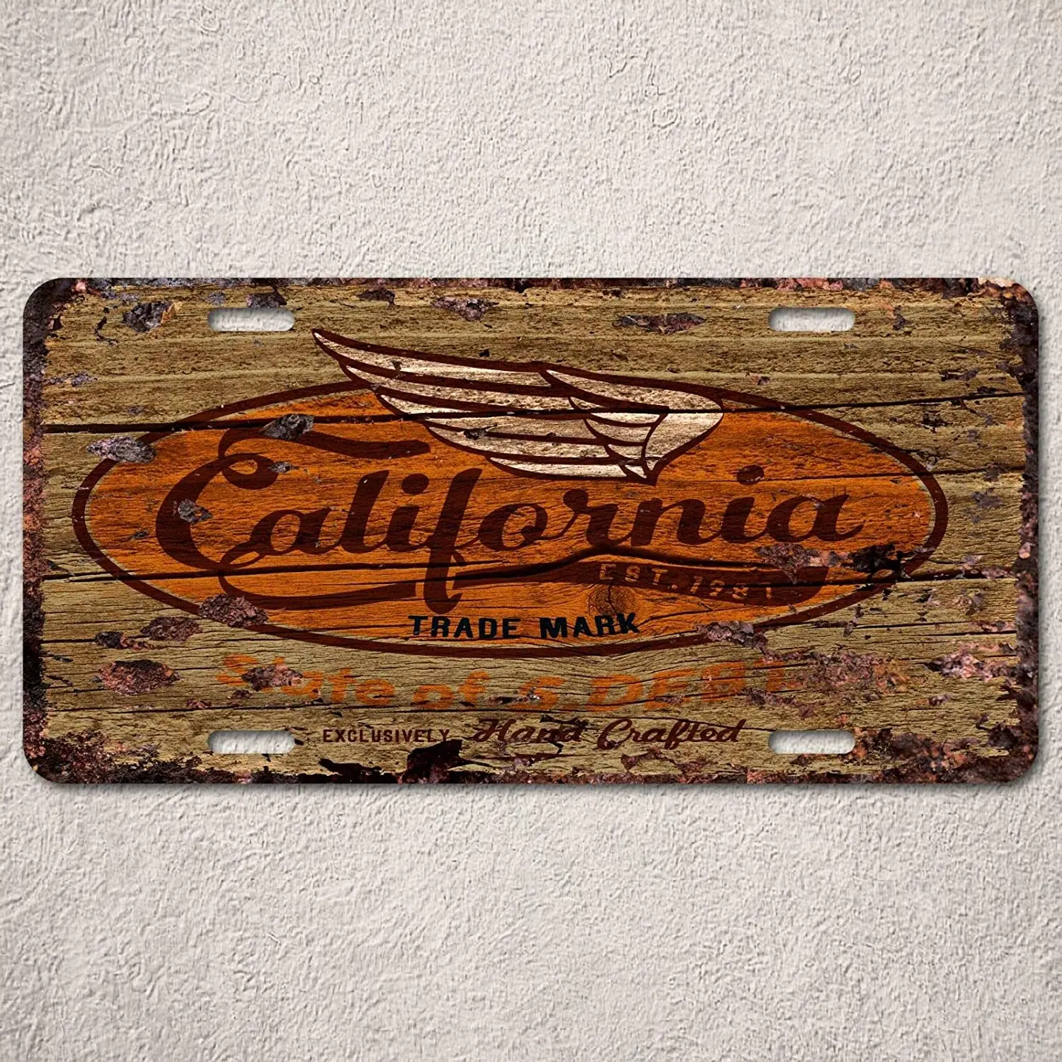 Nonbrand Retro Fanstastic Metal Car Truck License Plate USA Auto Tag Sign for Car Bar Room Wall Dector-12x6 inches