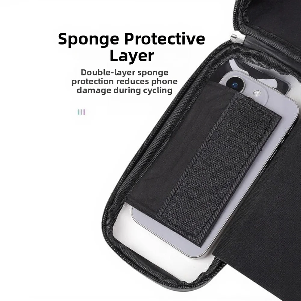 1pc Mountain Bicycle Bag Hard Shell EVA Front Bar Bag For Road Bikes For Mobile Phone Hardshell Handlebar Bag Cycling Equipment
