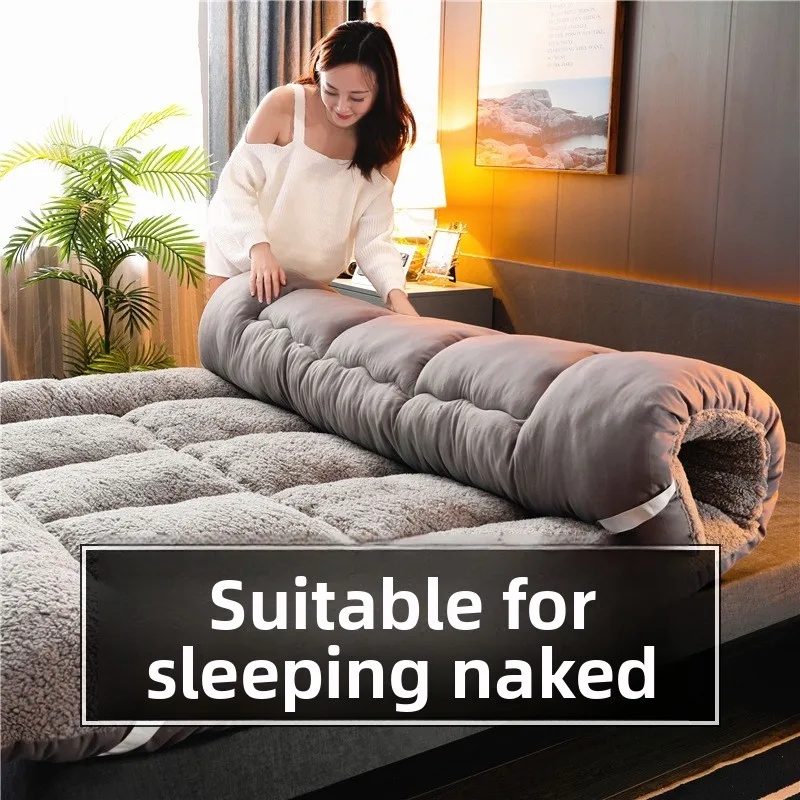 

Бархатный коврик Thiened Lamb, мягкий коврик для домашнего использования, Tat Dormi, одиночный студенческий коврик для спальни, губка, одеяло, полиэфирное волокно