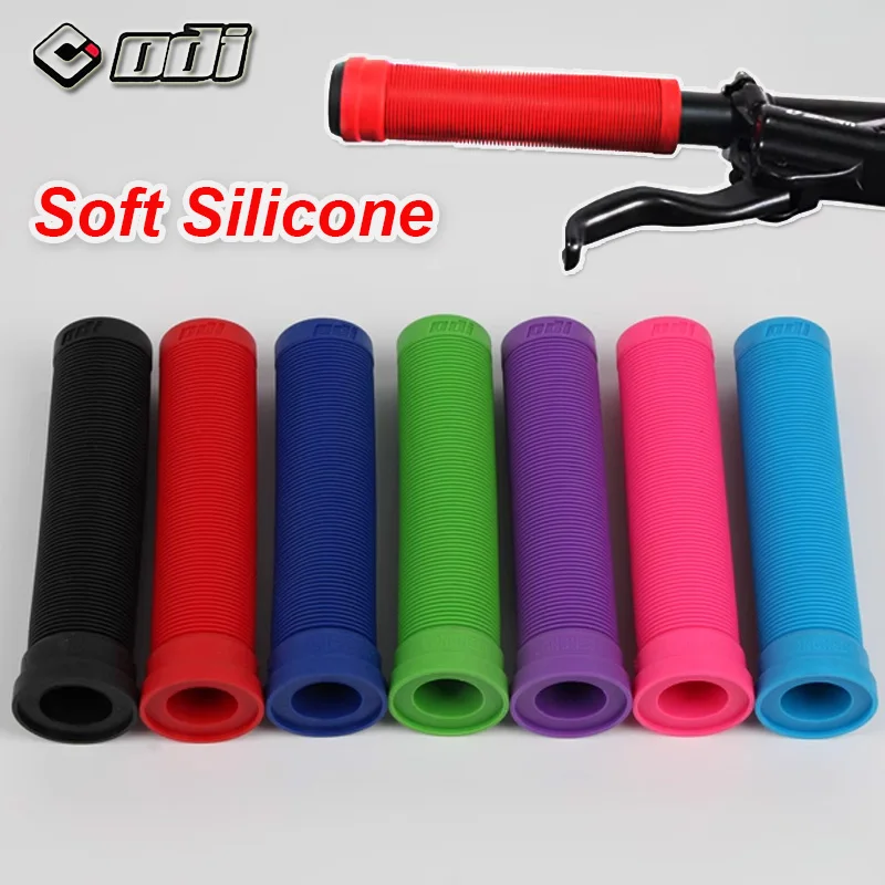 

ODI Bicycle Handlebar Grips Antislip Silicone Bike Cuffs with End Plugs Mtb Bar Grip Mountain Bmx Mtb Folding Bike Parts