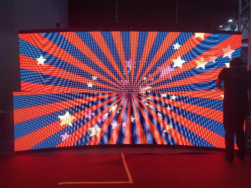 وحدة LED P2 لوحة تلفاز LED داخلية شاشة RGB LED لوحة مصفوفة نقطية P2 128x64 بكسل لوحة LED منخفضة السعر