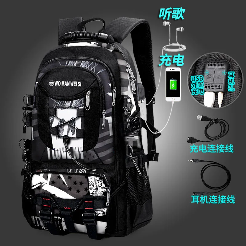 YUNFAN Herren rucksäcke neuer Reise rucksack Herren Outdoor Bergsteiger Gepäck tasche 50 l60l65l80l Rucksack für Herren 6