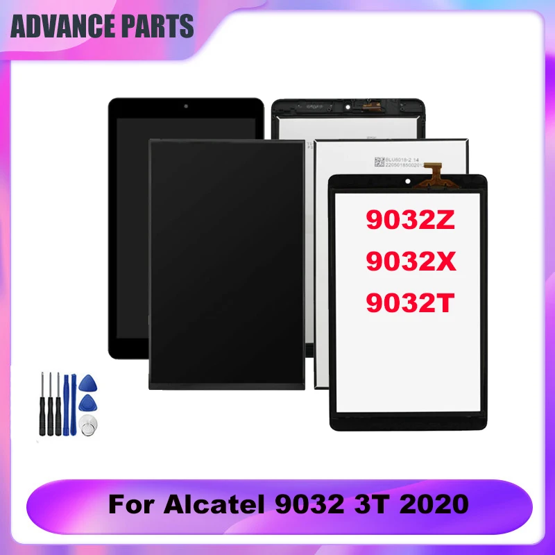 For Alcatel 9032 3T 2020 / Joy Tab 2 9032X 9032T LCD Display Touch Screen Sensor Panel Digitizer Glass Assembly Replacement