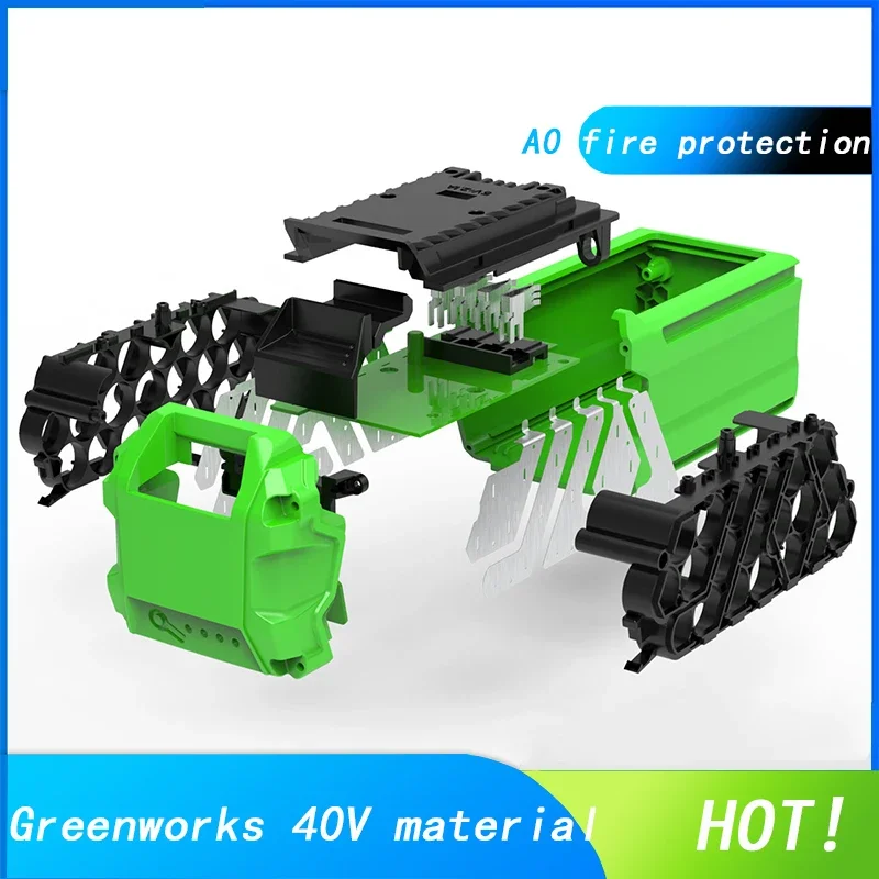 

20*18650 Li-ion Battery Plastic Case Charging Protection Circuit Board PCB Box For Greenworks 40V G-MAX 29472 29462 Housings