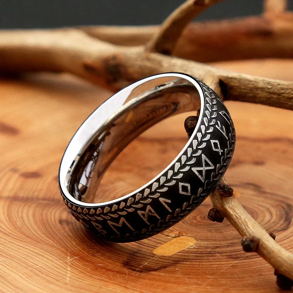 Gold Color/Silver Color Nordic Rune Rings For Men Stainless Steel Celtic Knot Ring Viking Amulet Jewelry Gift Dropshipping