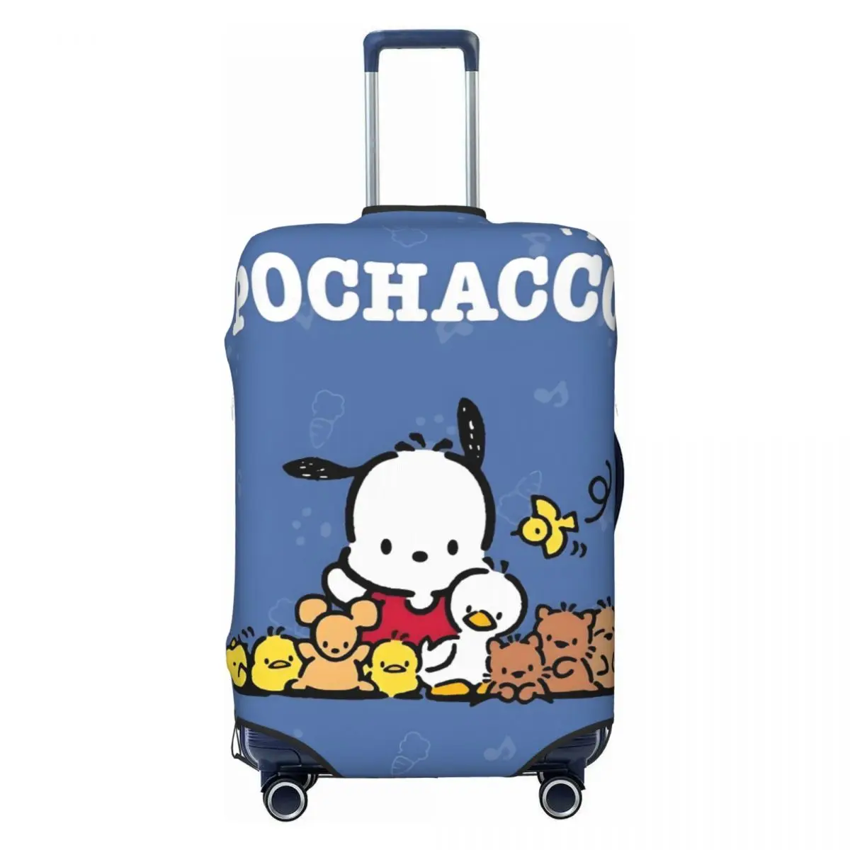 

Custom Pochacco Cute Cartoon Travel Luggage Cover Elastic My Melody Pattern Suitcase Cover Protector Fit 18-32 Inch