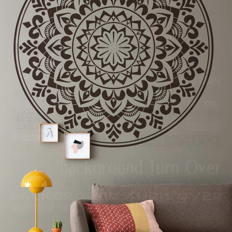 

120cm - 160cm Stencil Wall For Painting Template To Paint Furniture Makers Decorative Decors Decor Giant Mandala Huge Round S404