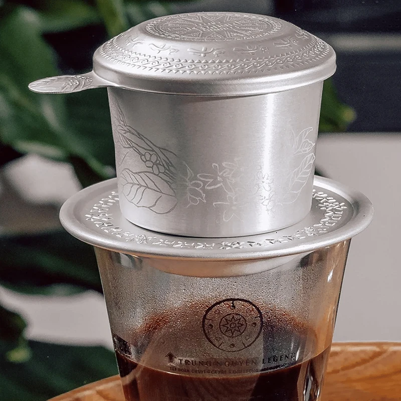 Vietnamese coffee  drip  filter  aluminum  hand brewed coffee pot free filter