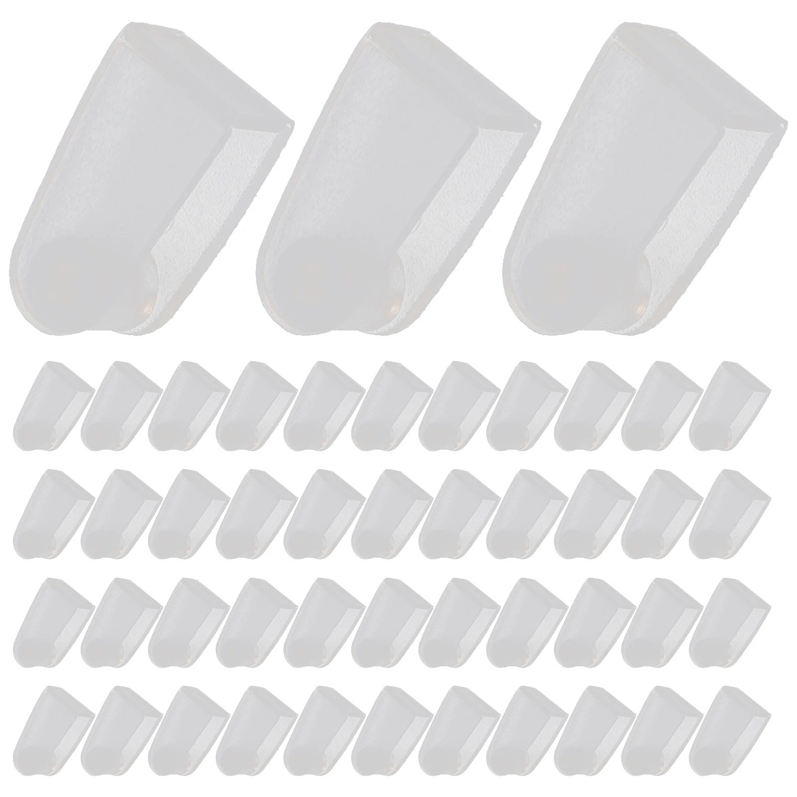 

100 Pcs Plastic Keychain Clips Transparent Acrylic Connectors Durable Folding Accessories Belt Purses Backpacks Secure