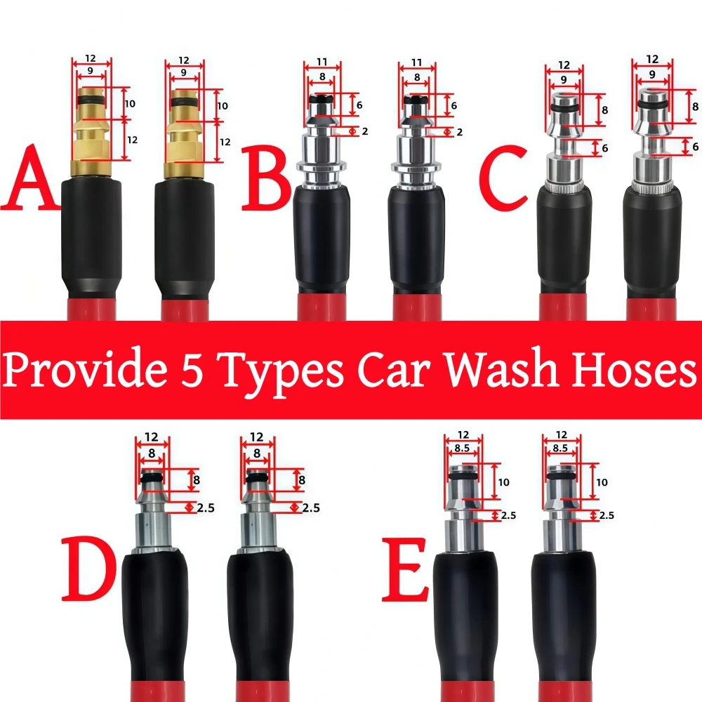 5-20m Pressure Cleaning Machine Hose 5800PSI Kink Resistant Hose Car Wash Water Cleaning Extension Hose For Karcher Bosch Lavor