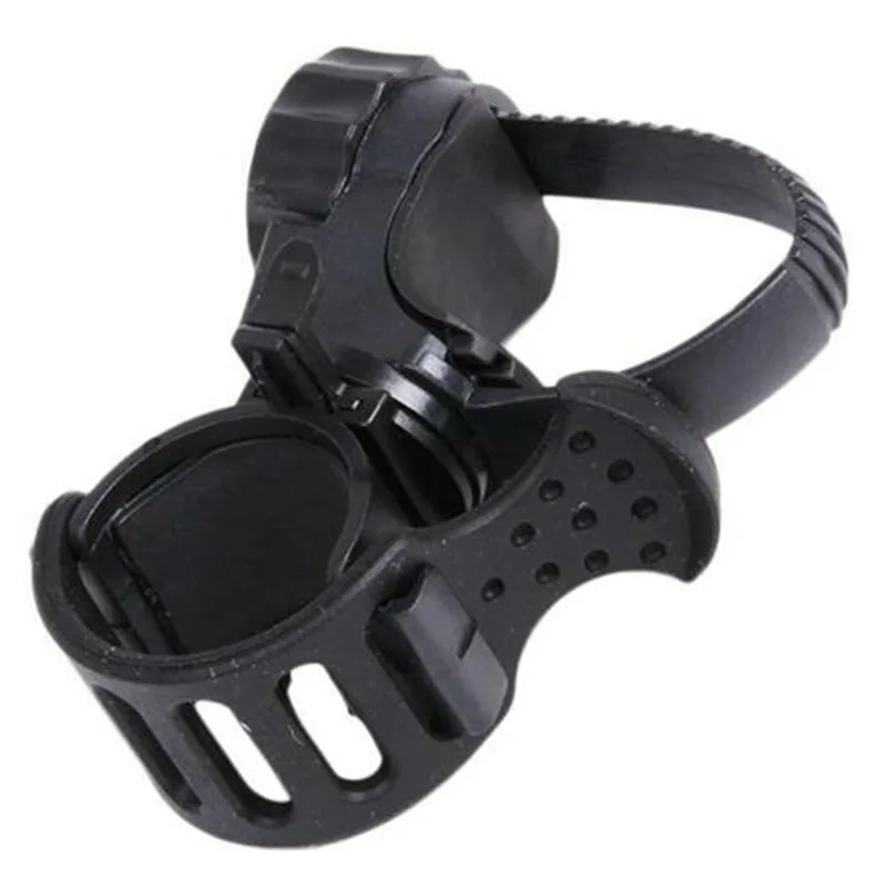 Fashion Bicycle Flashlight Holder Mount 360° Adjustable Rubber Straps Cycle Bike Front Torch LED Headlight Clamp Clip Bracket