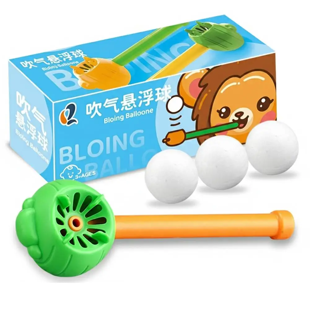 Children Blowing Floating Ball Toy Fun Lung Exercise Floating Balls Balance Blowing Sensory Fine Motor Skills Educational Toy