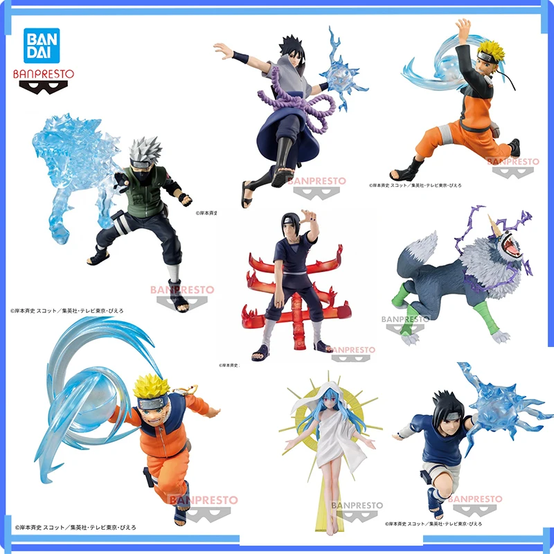 Original Banpresto Vibration Stars Naruto Uchiha Itachi Hatake Kakashi Uchiha Sasuke Naruto Animation Figure Model Boxed Toys