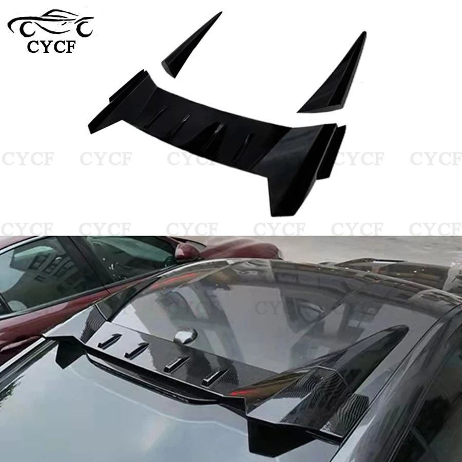 For Ford Mustang 2015+ High quality Top wing of carbon fiber car  roof wing spoiler visor Auto Parts Body Kit