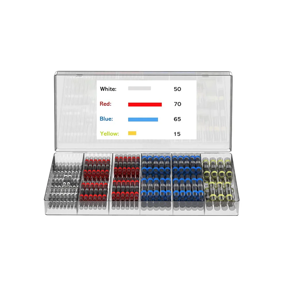 

Комплект термоусадочных разъемов, 200 шт., эффективные решения для морской и автомобильной проводки, процесс быстрой установки