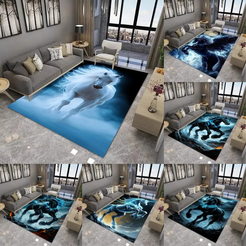 

Ледяной конек God of War, большой ковер, нескользящий износостойкий ковер для гостиной, спальни, мягкий напольный коврик, домашний декор, модный